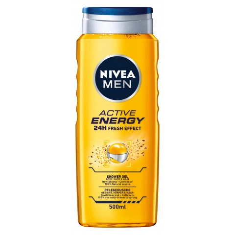 Снимка на Nivea Men Active Energy душ гел за мъже 500мл за 9.89лв. от Аптека Медея