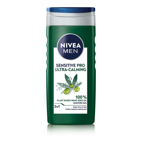 Снимка на Успокояващ душ гел за мъже с чувствителна кожа, 250мл., Nivea Men Sensitive Pro Ultra Calming за 5.59лв. от Аптека Медея