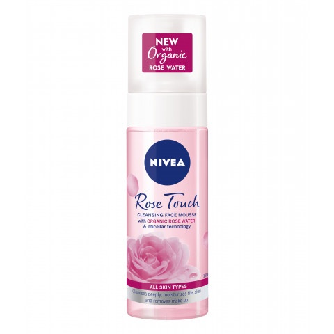 Снимка на Почистваща пяна за лице за всеки тип кожа, 150 мл. Nivea Rose Touch Cleansing Face Mousse за 9.39лв. от Аптека Медея