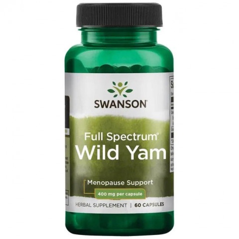 Снимка на Пълен Спектър Див Ям (Full Spectrum Wild Yam) 400 мг., капсули х 60, Swanson за 19.59лв. от Аптека Медея