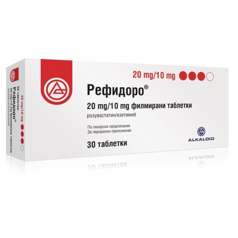 Снимка на Рефидоро 20 мг./10 мг., таблетки х 30, Alcaloid за 17.89лв. от Аптека Медея