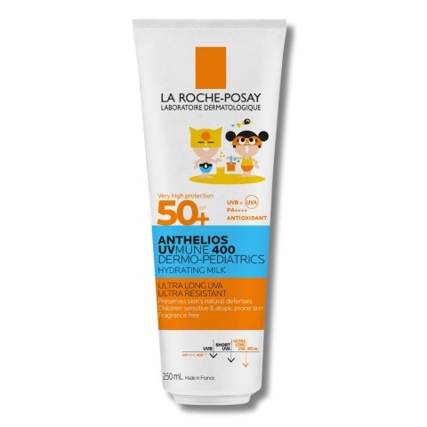 Снимка на Слънцезащитно мляко за деца за лице и тяло, 250 мл., La Roche-Posay Anthelios UV Mune 400 SPF50+ за 49.39лв. от Аптека Медея