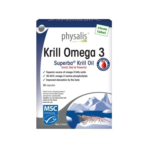 Снимка на Krill Omega 3 - Крил Омега 3 Рибено масло, капсули х 30, Physalis за 25.29лв. от Аптека Медея