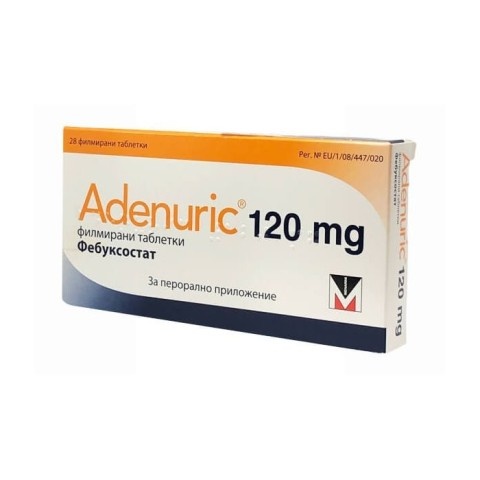 Снимка на Аденурик 120 мг., таблетки х 28, Bestamed за 38.29лв. от Аптека Медея