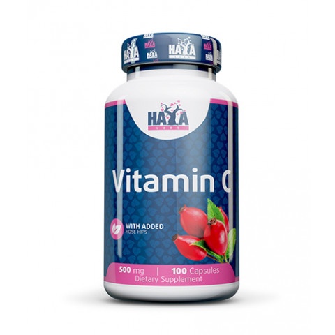 Снимка на Vitamin C with Rose Hips (Витамин C с шипка) 500мг х 100, Haya labs за 15.99лв. от Аптека Медея