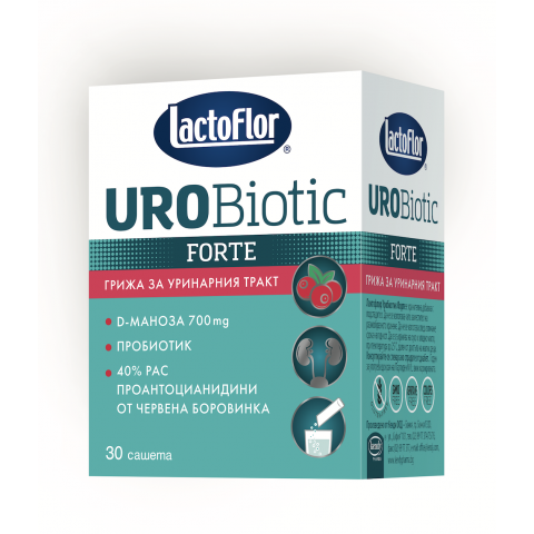 Снимка на Lactoflor Уробиотик Форте - Грижа за уринарния тракт, 30 сашета за 29.49лв. от Аптека Медея