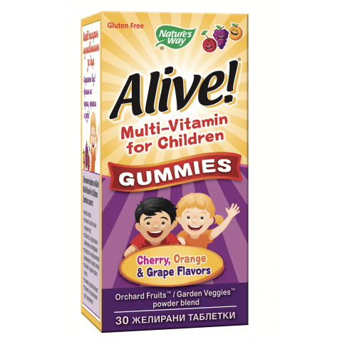 Снимка на Alive Mултивитамини за деца, желирани таблетки х 30, Nature's way за 15.63лв. от Аптека Медея