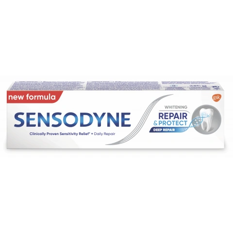 Снимка на Sensodyne Repair Protect Whitening Паста за чувствителни зъби, избелваща 75мл. за 8.99лв. от Аптека Медея