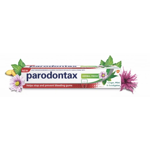 Снимка на Parodontax Herbal Fresh паста за чувствителни зъби и венци 75мл.  за 7.59лв. от Аптека Медея