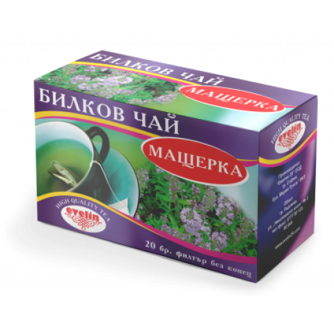 Снимка на Билков чай Мащерка, 20 бр. филтър, Евелин за 2.39лв. от Аптека Медея