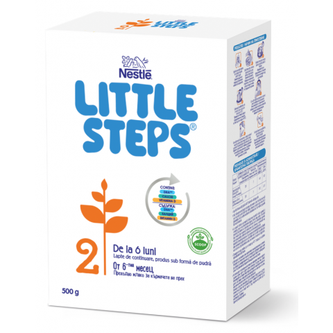 Снимка на Nestle Little Steps 2 Преходно мляко за кърмачета, след 6-ия месец, 500 г. за 19.09лв. от Аптека Медея