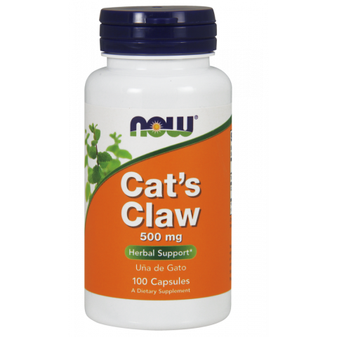 Снимка на Cat's claw (Котешки нокът) Хранителна добавка, 500мг, 100 капсули, Now foods за 24.99лв. от Аптека Медея