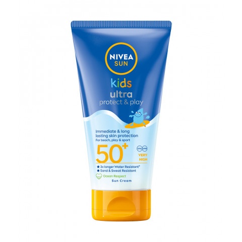 Снимка на Слънцезащитен лосион за деца,150 мл. Nivea Sun Kids Ultra Protect & Play Lotion SPF50+ за 20.59лв. от Аптека Медея