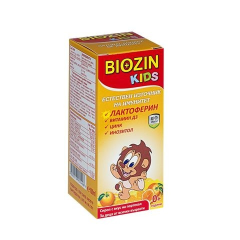 Снимка на Biozin (Биозин) Сироп за детски имунитет 0+ с лактоферин, коластра, витамин D3, цинк, 100мл за 24.29лв. от Аптека Медея