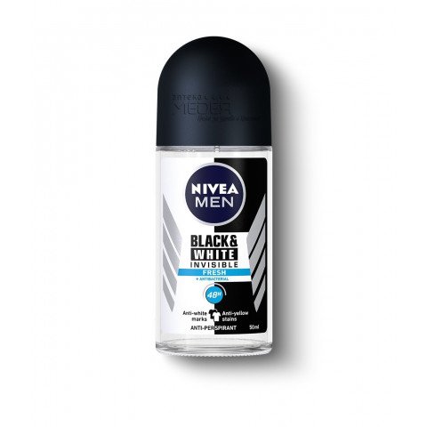 Снимка на Nivea Men Black & White Invisible Fresh Дезодорант рол-он 50мл за 5.99лв. от Аптека Медея