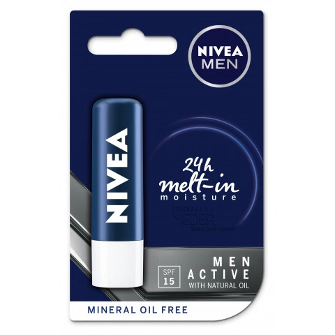 Снимка на Nivea Men Active Балсам за устни за мъже 4,8гр за 5.99лв. от Аптека Медея