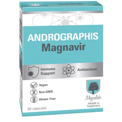 Снимка на Andrographis Magnavir - За подкрепа на имунната система, капсули х 30, Magnalabs за 20.79лв. от Аптека Медея
