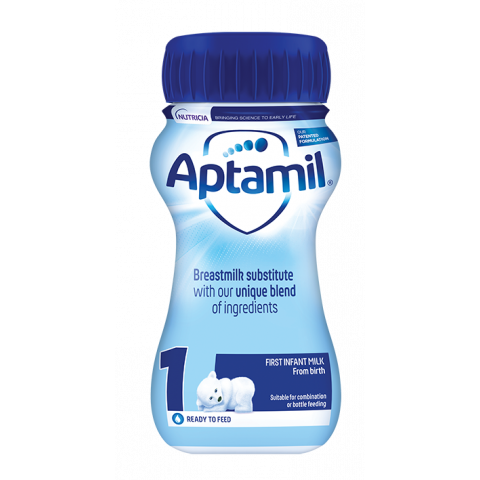Снимка на Aptamil 1 Liquid мляко за деца от 0 до 6 месеца 200мл. за 4.59лв. от Аптека Медея