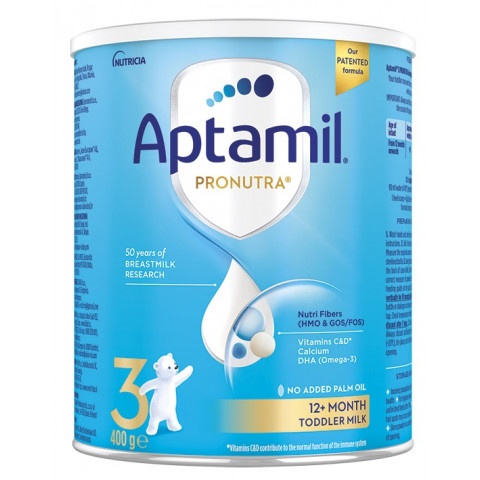 Снимка на Мляко на прах за малки деца след 12-месечна възраст, 400 г., Aptamil Pronutra 3 за 20.29лв. от Аптека Медея