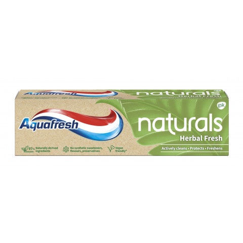 Снимка на Aquafresh Naturals Herbal Fresh, паста за зъби, 75 мл. за 4.87лв. от Аптека Медея