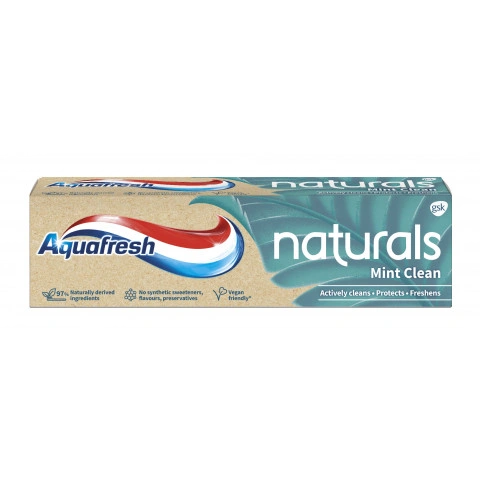 Снимка на Aquafresh Naturals Mint Clean, паста за зъби с ментов вкус, 75 мл. за 4.49лв. от Аптека Медея