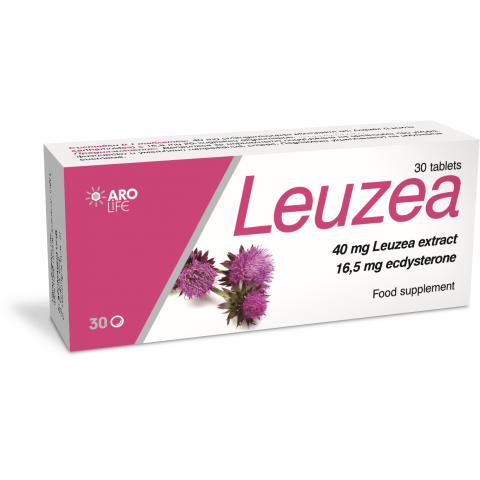 Снимка на Leuzea (Левзея) за добър имунитет, физическа сила и издръжливост, 30таблетки, Aro life за 10.29лв. от Аптека Медея
