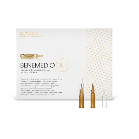 Снимка на Benemedo Benemedio 301 Подмладяващ серум с витамин c за лице ампули х 10 за 49.75лв. от Аптека Медея