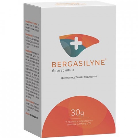 Снимка на Бергасилин (Bergasilyne) - допринася за поддържането на нормалната функция на черния дроб, 30 г. х 15 сашета за 37.19лв. от Аптека Медея