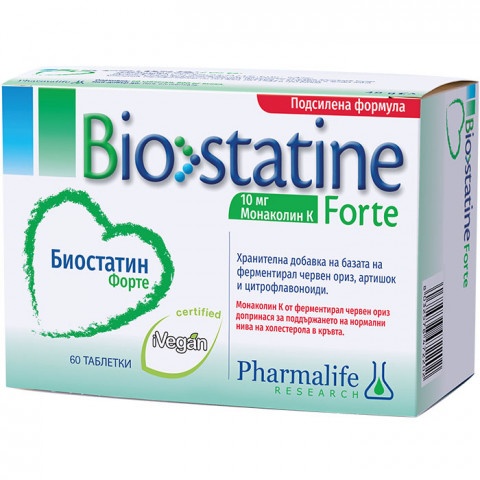 Снимка на Биостатин Форте, х 60 таблетки, Натурфарма за 27.09лв. от Аптека Медея