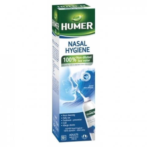 Снимка на Humer (Хюмер) Спрей морска вода за носна хигиена, за възрастни, 150мл за 15.09лв. от Аптека Медея