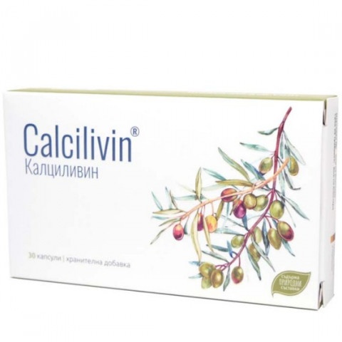 Снимка на Калциливин капсули - калций, фосфор, витамин D3 и екстракт от листа на маслина х 30 - Naturpharma за 26.59лв. от Аптека Медея