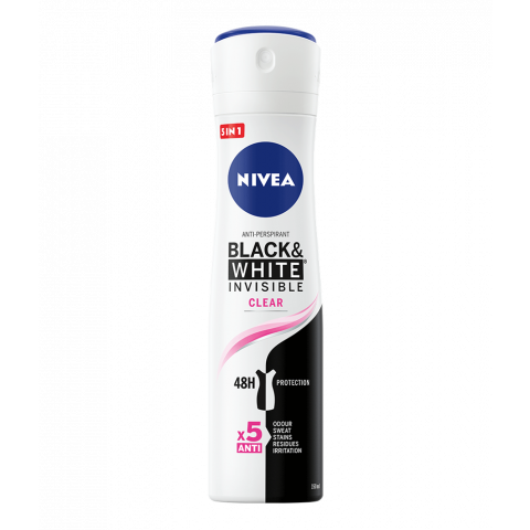 Снимка на Nivea Black & White Invisible Дезодорант спрей 150мл за 5.49лв. от Аптека Медея