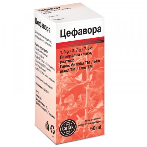 Снимка на Цефавора капки, с гинко билоба, 50мл, Аскофарм за 18.49лв. от Аптека Медея