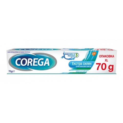 Снимка на Corega Extra Strong Original фиксиращ крем за протези 70г. за 13.08лв. от Аптека Медея