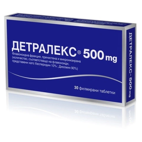 Снимка на Детралекс при разширени вени и хемороиди, 500мг, 30 таблетки за 22.09лв. от Аптека Медея