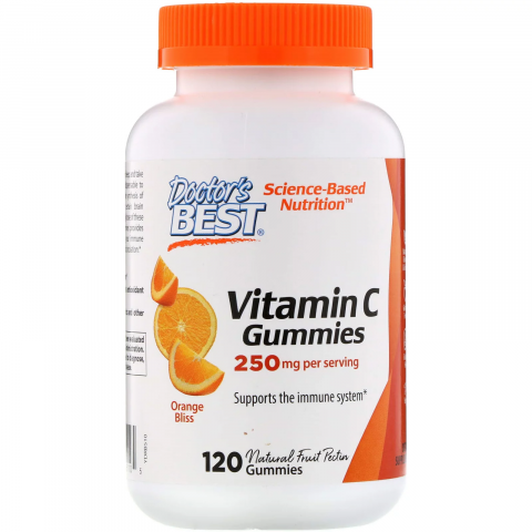 Снимка на Витамин C желирани бонбони 250Мг Х 120 капсули, Doctor's Best  за 42.74лв. от Аптека Медея