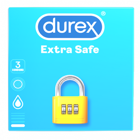 Снимка на Durex Extra Safe презервативи, за тези, които искат абсолютна сигурност х 3 броя за 4.39лв. от Аптека Медея