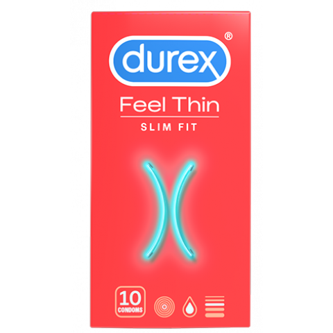 Снимка на Durex Feel Thin Slim Fit презервативи за максимално удоволствие и чувственост х 10 броя за 15.92лв. от Аптека Медея