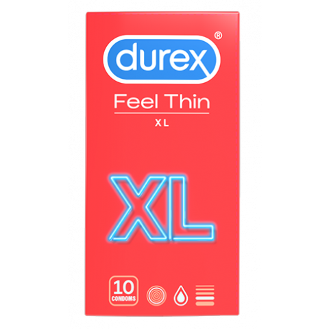Снимка на Durex Feel Thin XL презервативи ултра тънки и с по-голям размер х 10 броя за 15.92лв. от Аптека Медея