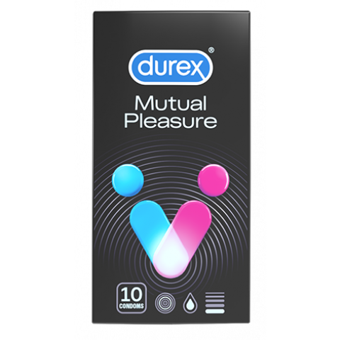 Снимка на Durex Mutual Pleasure презервативи с релефни ивици и точки за максимална стимулация х 10 броя за 17лв. от Аптека Медея