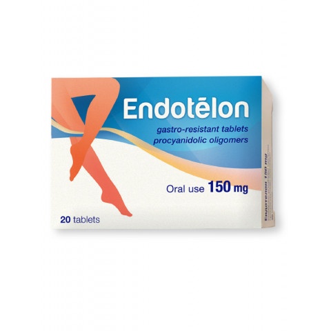 Снимка на Ендотелон при умора, тежест, подуване и болки в краката, 150мг, 20 таблетки, Johnson & Johnson за 21.29лв. от Аптека Медея