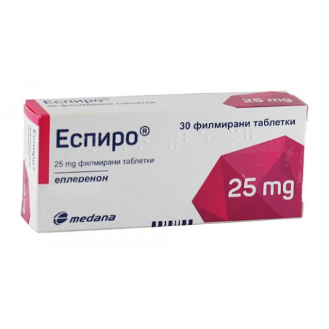 Снимка на ЕСПИРО 25МГ X 30 ТАБЛЕТКИ за 19.69лв. от Аптека Медея