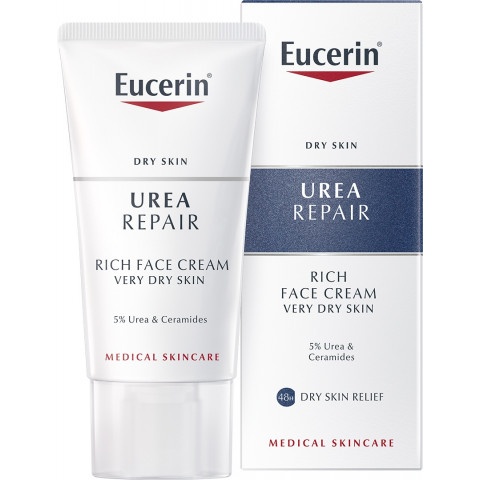 Снимка на Eucerin Urea Repair Крем за лице нощен 5% уреа 50мл за 29.89лв. от Аптека Медея