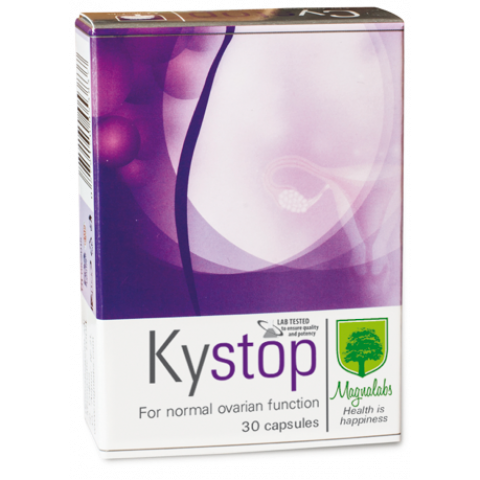 Снимка на Kystop - повлиява симптомите на поликистозни яйчници, капсули х 30, Magnalabs за 29.19лв. от Аптека Медея