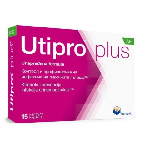 Снимка на Utipro Plus AF - При инфекции на пикочните пътища, капсули х 15, Montavit за 23.79лв. от Аптека Медея