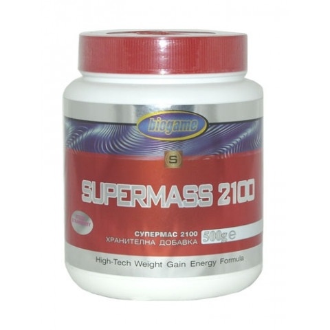 Снимка на Supermass 2100 Супермас + Креатин, Хранителна добавка, 500гр., Biogame за 14.09лв. от Аптека Медея