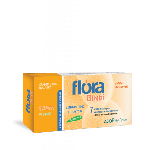 Снимка на Флора за деца, Синбиотик, без лактоза, 6 флакона, Abopharma за 14.89лв. от Аптека Медея