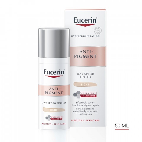 Снимка на Оцветен крем за лице срещу пигментни петна, светъл тон, 50 мл. Eucerin Anti Pigment SPF30 за 64.79лв. от Аптека Медея