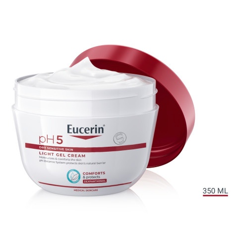 Снимка на Гел-крем за тяло, за суха и чувствителна кожа, 350 мл. Eucerin pH5 за 28.31лв. от Аптека Медея