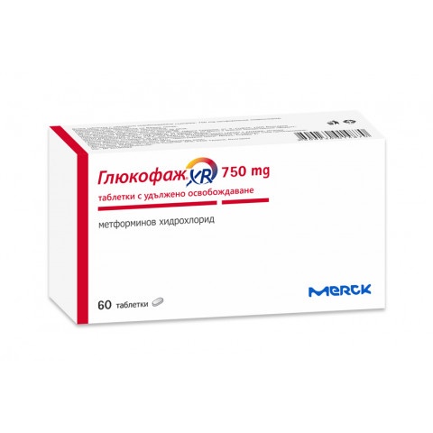 Снимка на Глюкофаж XR 750 мг. таблетки х 60, Bestamed за 16.19лв. от Аптека Медея